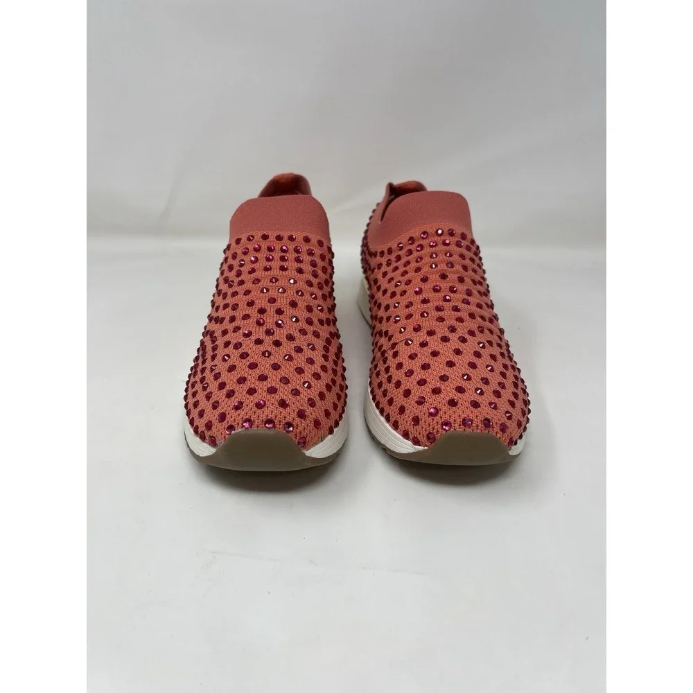 Kenneth Cole Reaction Cameron Jewel Jogger Slip-On Sneakers Sunset Women's US 8
